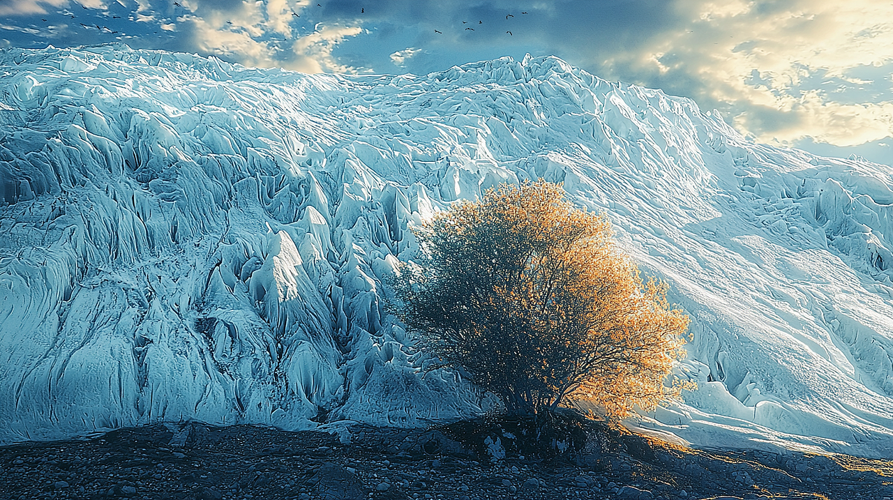 冰川入海:自然之力的壮丽展现