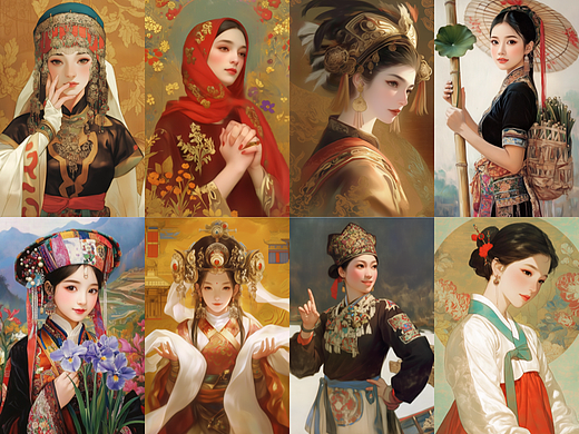 民族繽紛集（個人主頁-ZNzA2NzYxMTI=） - 其他平面 - 站酷設(shè)計(jì)師追著影子的少女原創(chuàng)素材 - 站酷ZCOOL