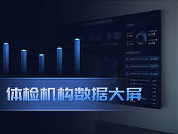 数据大屏-体检机构可视化数据洞察中心
