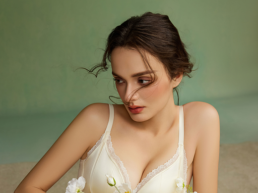 油画风内衣拍摄 文胸 法式舒适内衣拍摄案例