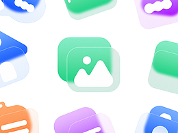 毛玻璃图标 | 清新配色