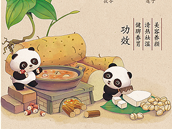 一套中药挂历插图
