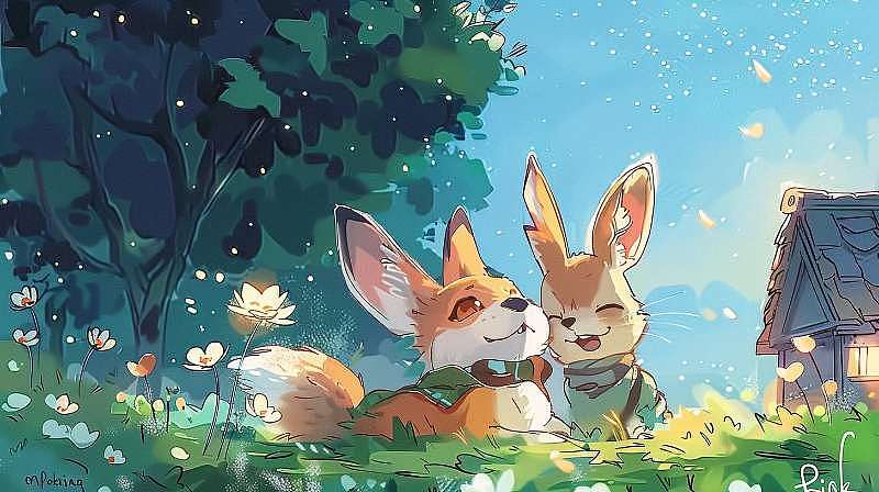 AI儿童绘本《小兔的星空之旅》