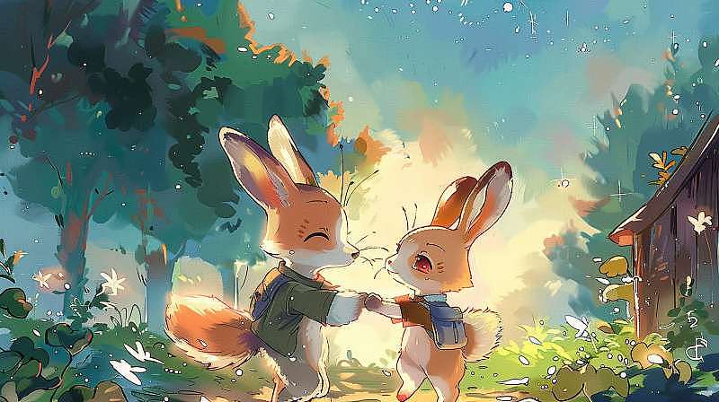 AI儿童绘本《小兔的星空之旅》
