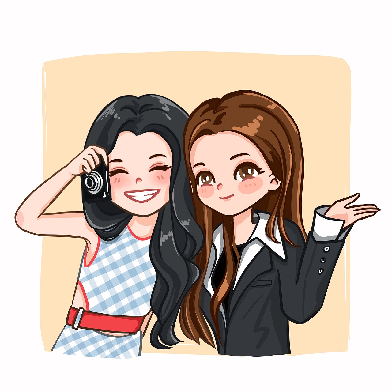 Q版插画-小头像展示(女生篇)