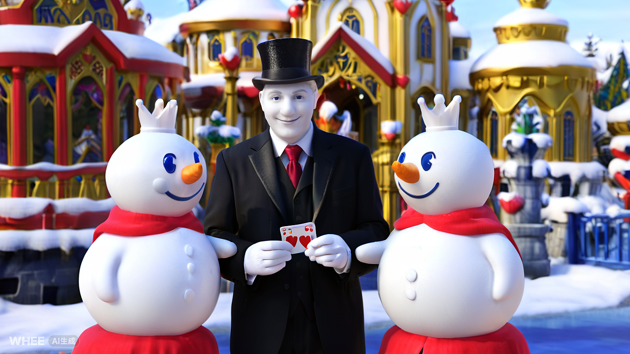 百变雪王万圣节变魔术