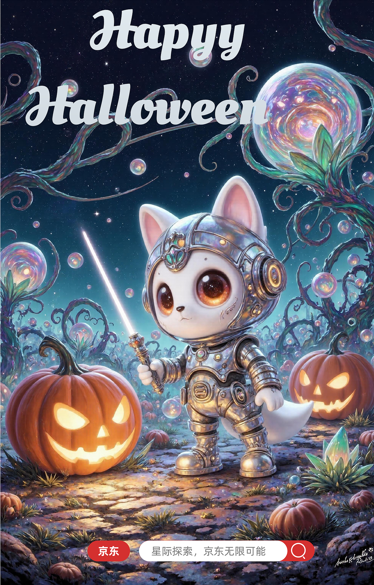 万圣节运营海报（图ZMzc5NzQ3NDA0） - AI作品 - 站酷设计师萌熊Bear原创素材 - 站酷ZCOOL
