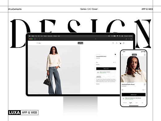 北美奢侈品类电商 APP&WEB Design