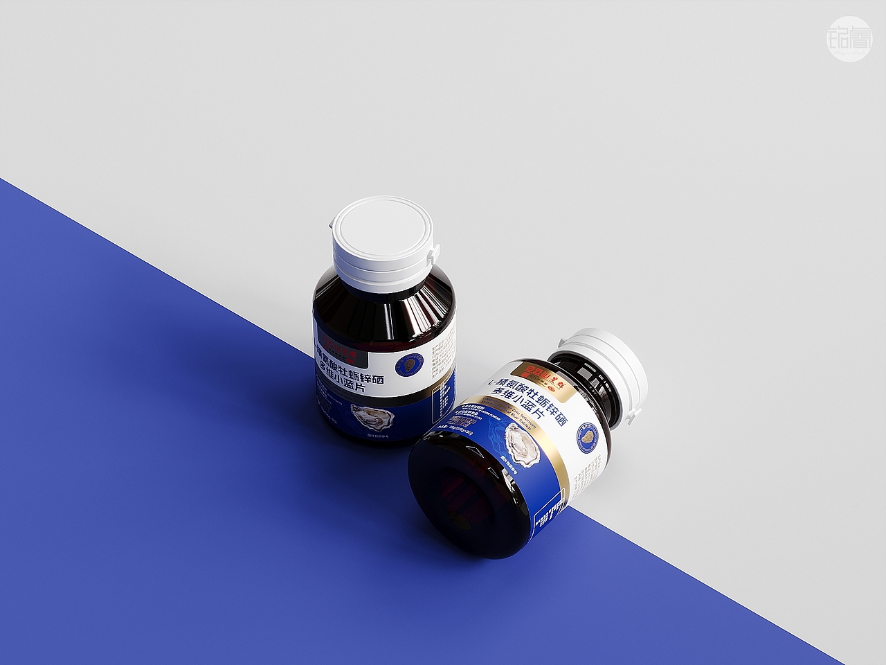 保健品包装设计精氨酸牡蛎小蓝片©刘益铭原创作品（图ZMzc5NzYzNDg4） - 包装 - 站酷设计师刘益铭原创素材 - 站酷ZCOOL
