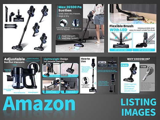 亚马逊主图-吸尘器