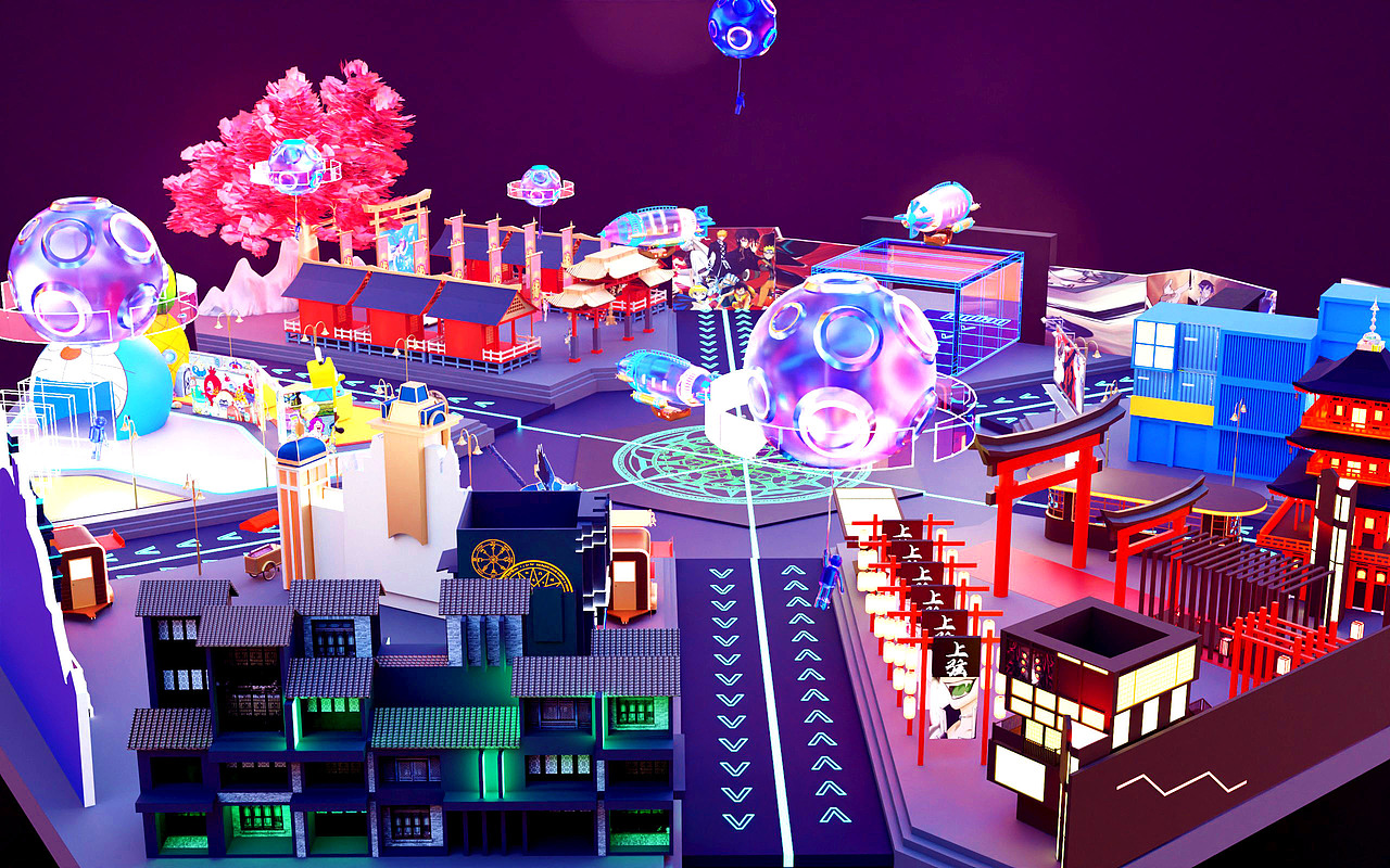 美陈设计.腾讯视频8.8动漫节（图ZMzc5NzgzNzc2） - 建筑/空间 - 站酷设计师张桾inborn原创素材 - 站酷ZCOOL