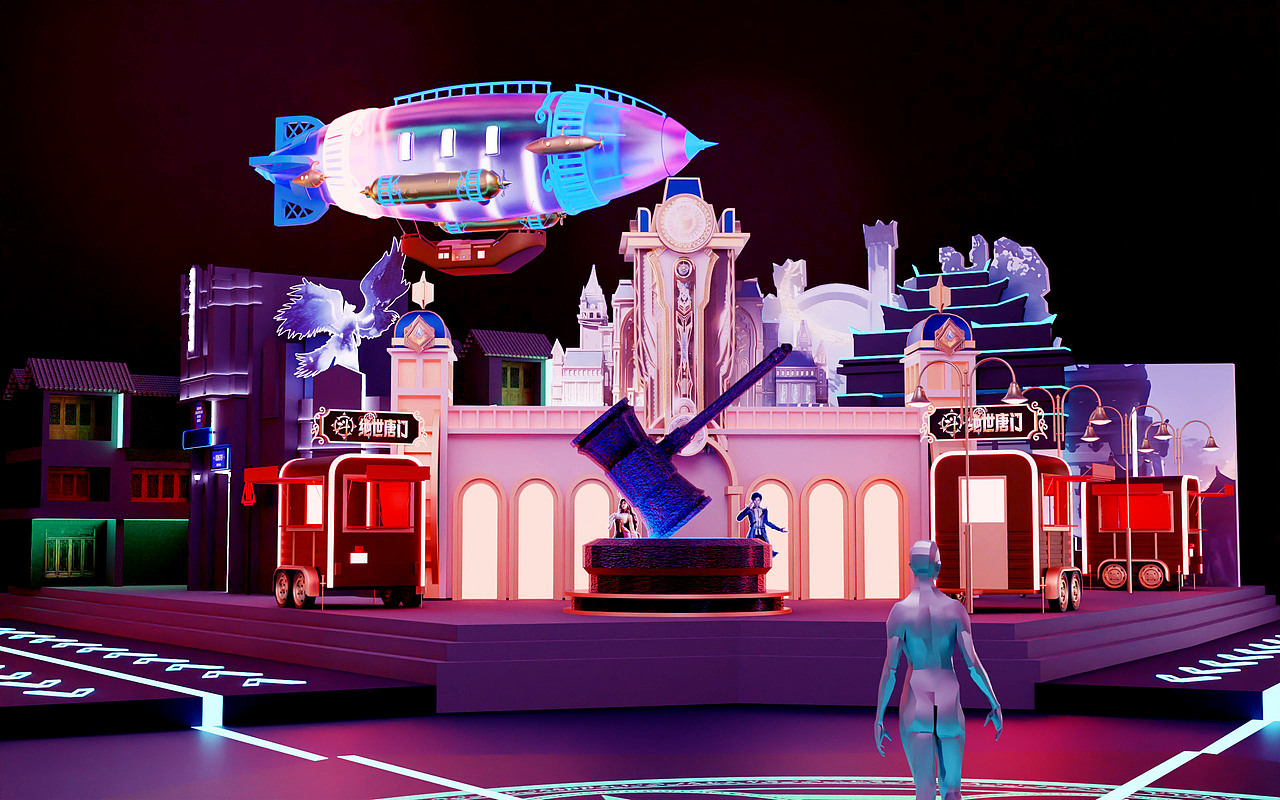 美陈设计.腾讯视频8.8动漫节（图ZMzc5NzgzNzU2） - 建筑/空间 - 站酷设计师张桾inborn原创素材 - 站酷ZCOOL