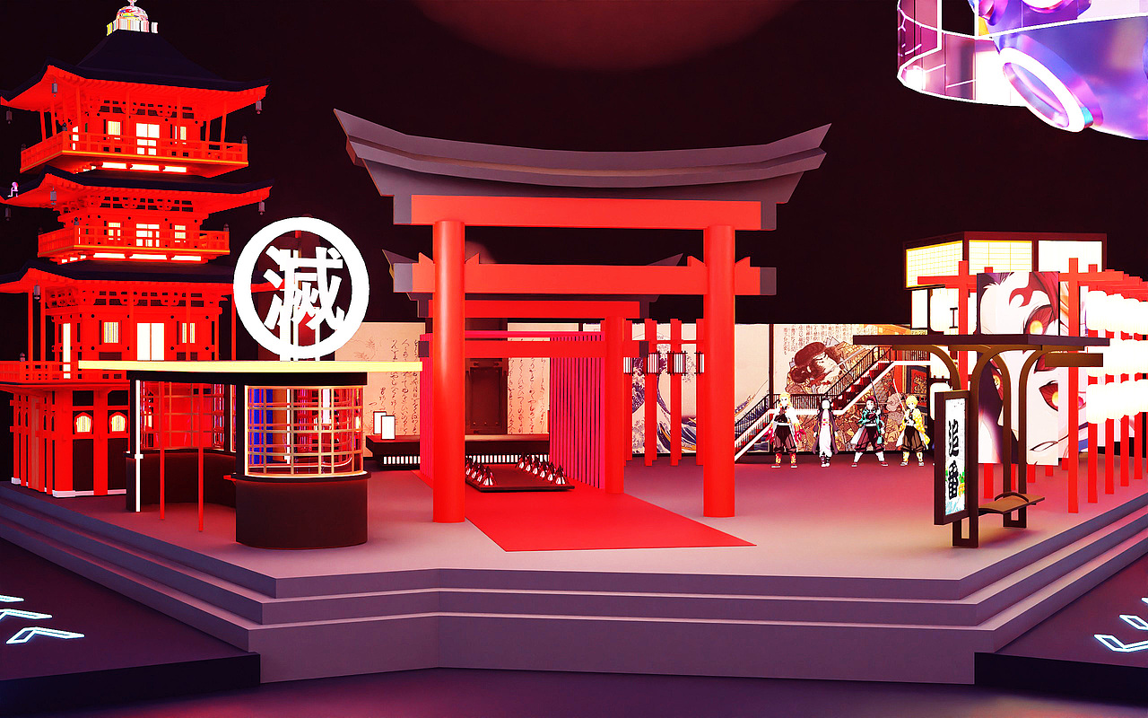 美陈设计.腾讯视频8.8动漫节（图ZMzc5NzgzNzY0） - 建筑/空间 - 站酷设计师张桾inborn原创素材 - 站酷ZCOOL