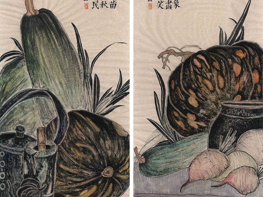 生活之美:栊堂刘锦程笔下的瓜果蔬菜