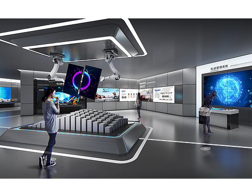 科技展厅 企业展厅（个人主页-ZNjg2NjcwMDQ=） - 展陈设计 - 站酷设计师dingding12原创素材 - 站酷ZCOOL