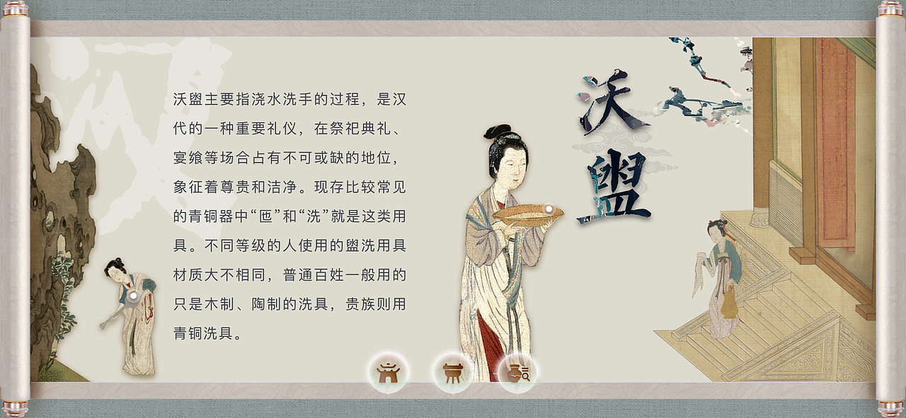阜阳博物馆H5《穿越历史的一天》动效交互页面UI+动画