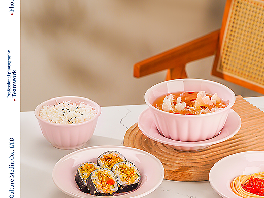 粉色陶瓷碗|电商摄影|产品摄影