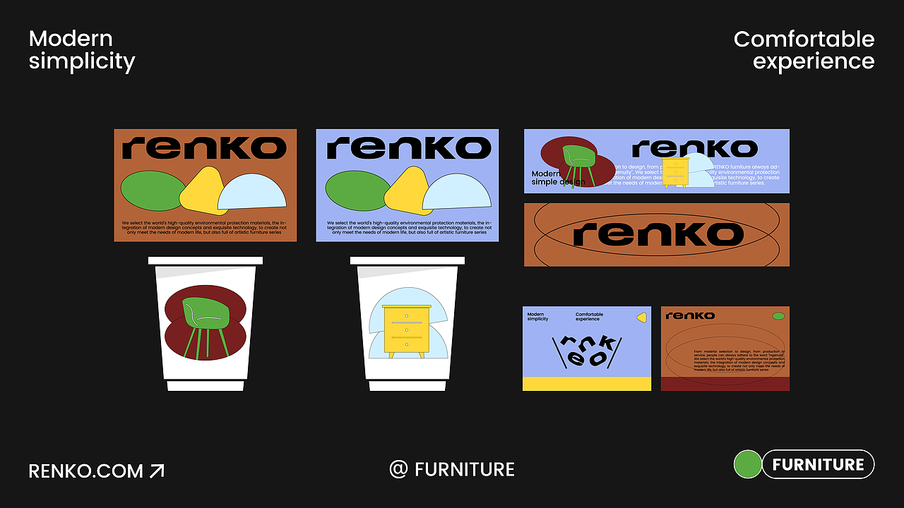 RENKO | 家具品牌视觉设计(图ZMzc5ODAzMDcy) - 品牌 - 站酷设计师旋转的丸子原创素材 - 站酷ZCOOL