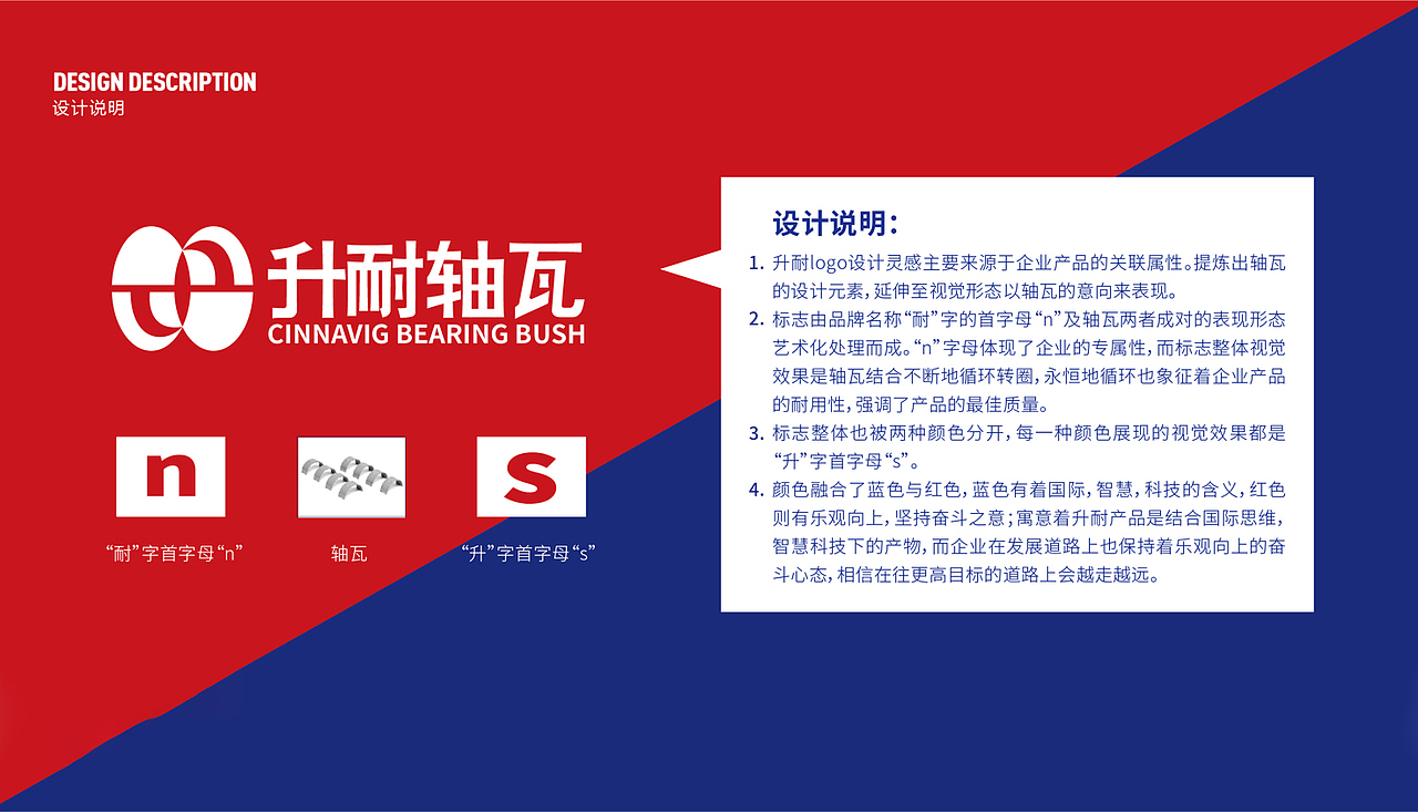 升耐轴瓦品牌设计,轴瓦logo设计丨工业logo丨汽配logo