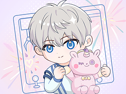 画两个恋与深空的Q版，重做系统把PSD弄没了T-T