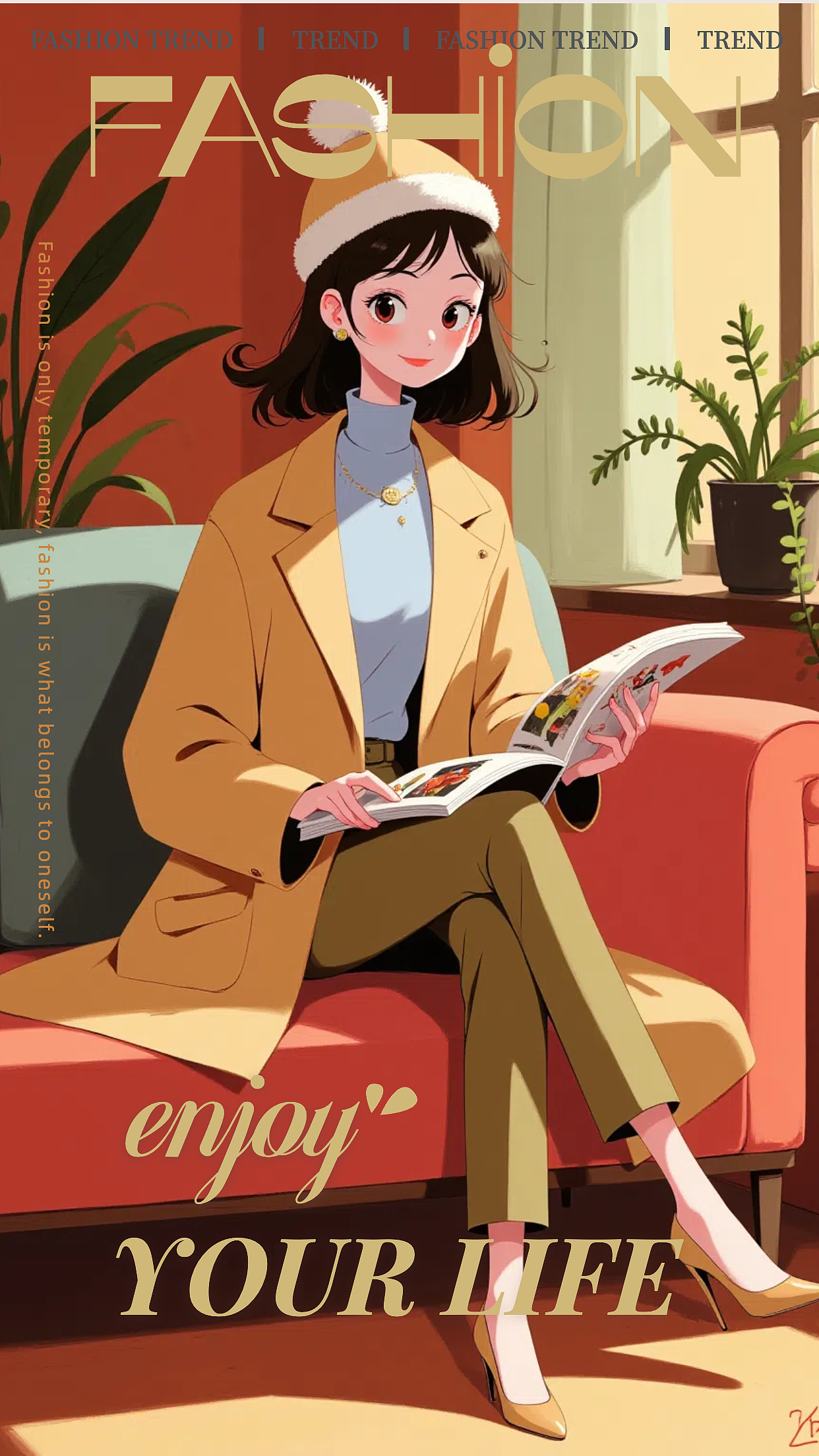 时尚杂志封面（图ZMzc5ODE3NDQ4） - AI作品 - 站酷设计师萌熊Bear原创素材 - 站酷ZCOOL