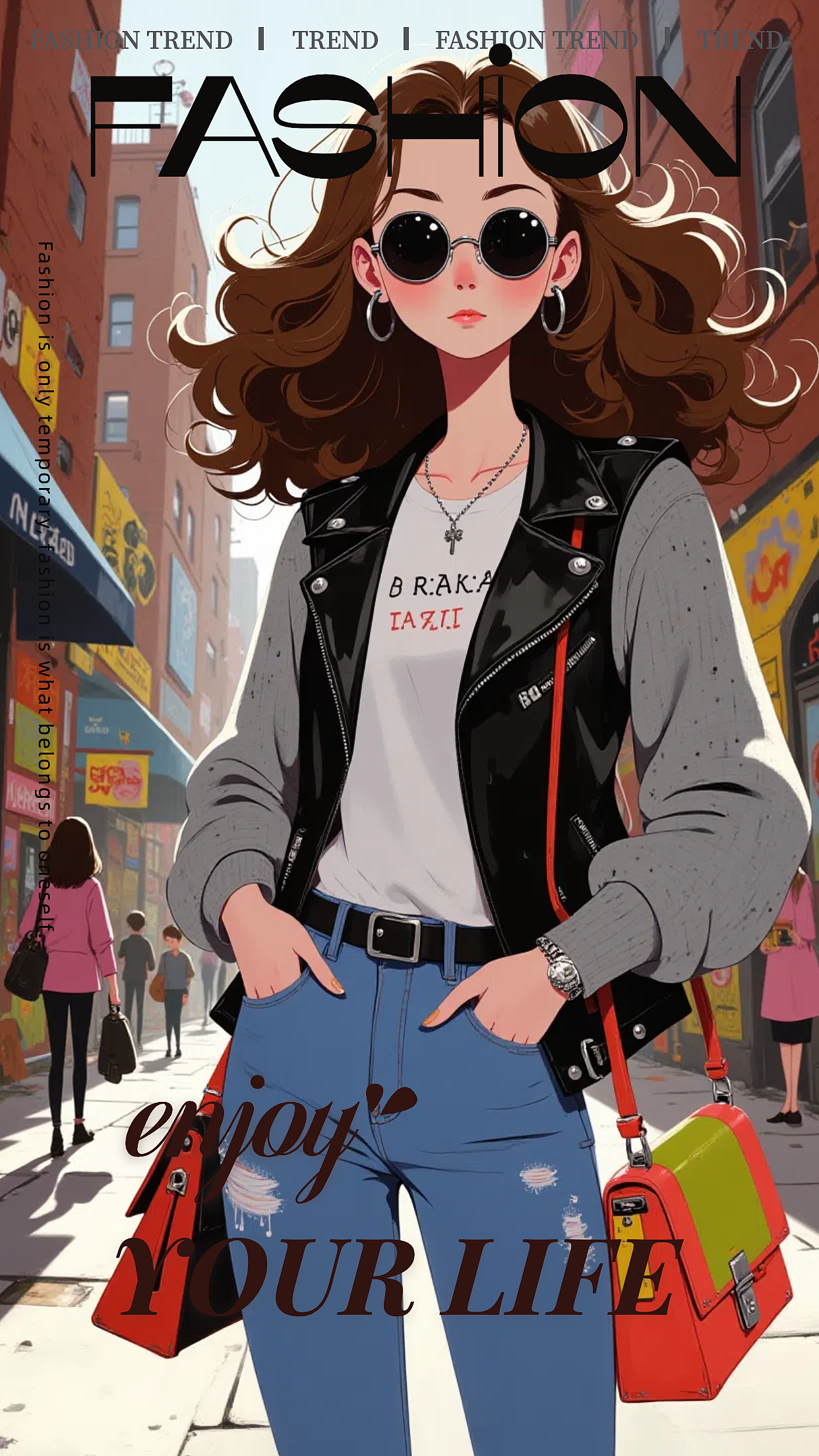 时尚杂志封面（图ZMzc5ODE3NDc2） - AI作品 - 站酷设计师萌熊Bear原创素材 - 站酷ZCOOL