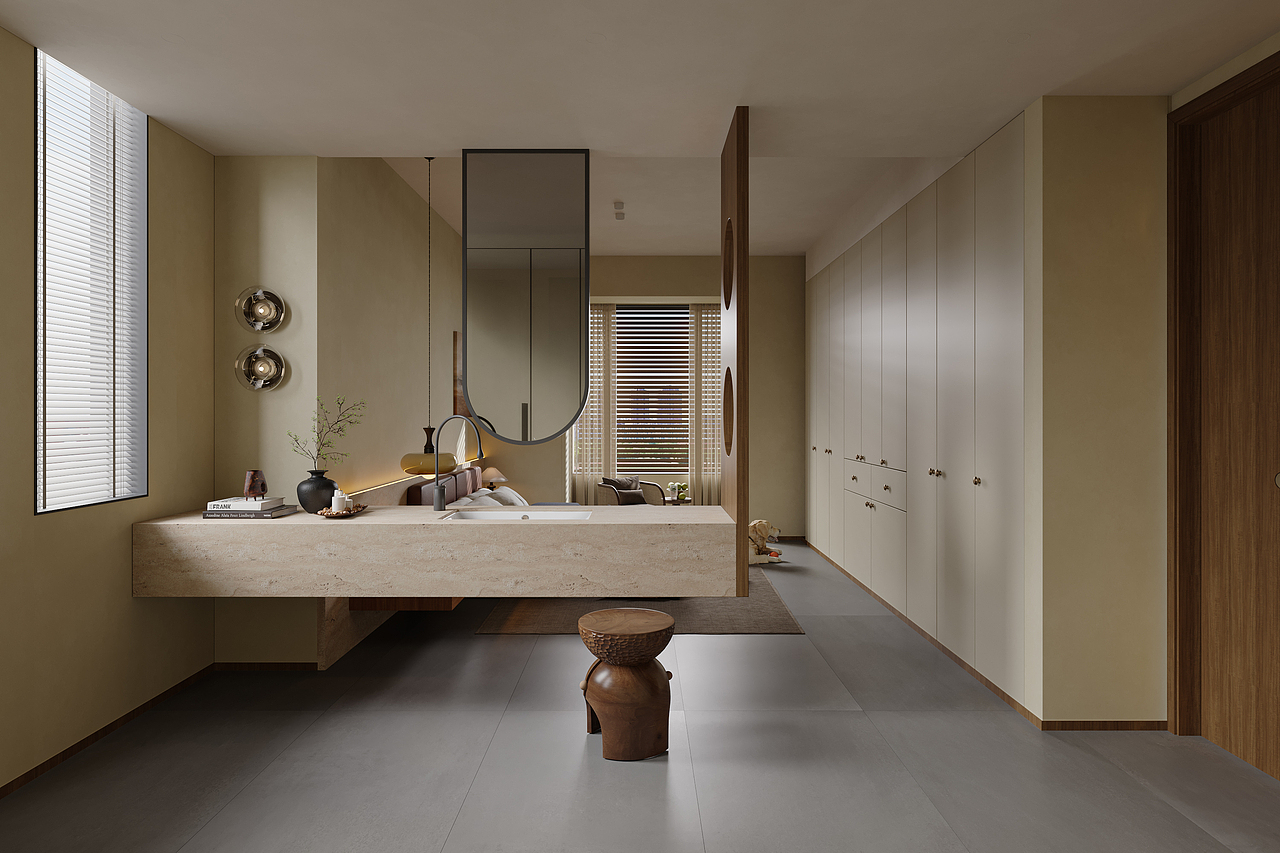 中古卧室（图ZMzc5ODI3MjI0） - 家装设计 - 站酷设计师老魏在作图原创素材 - 站酷ZCOOL