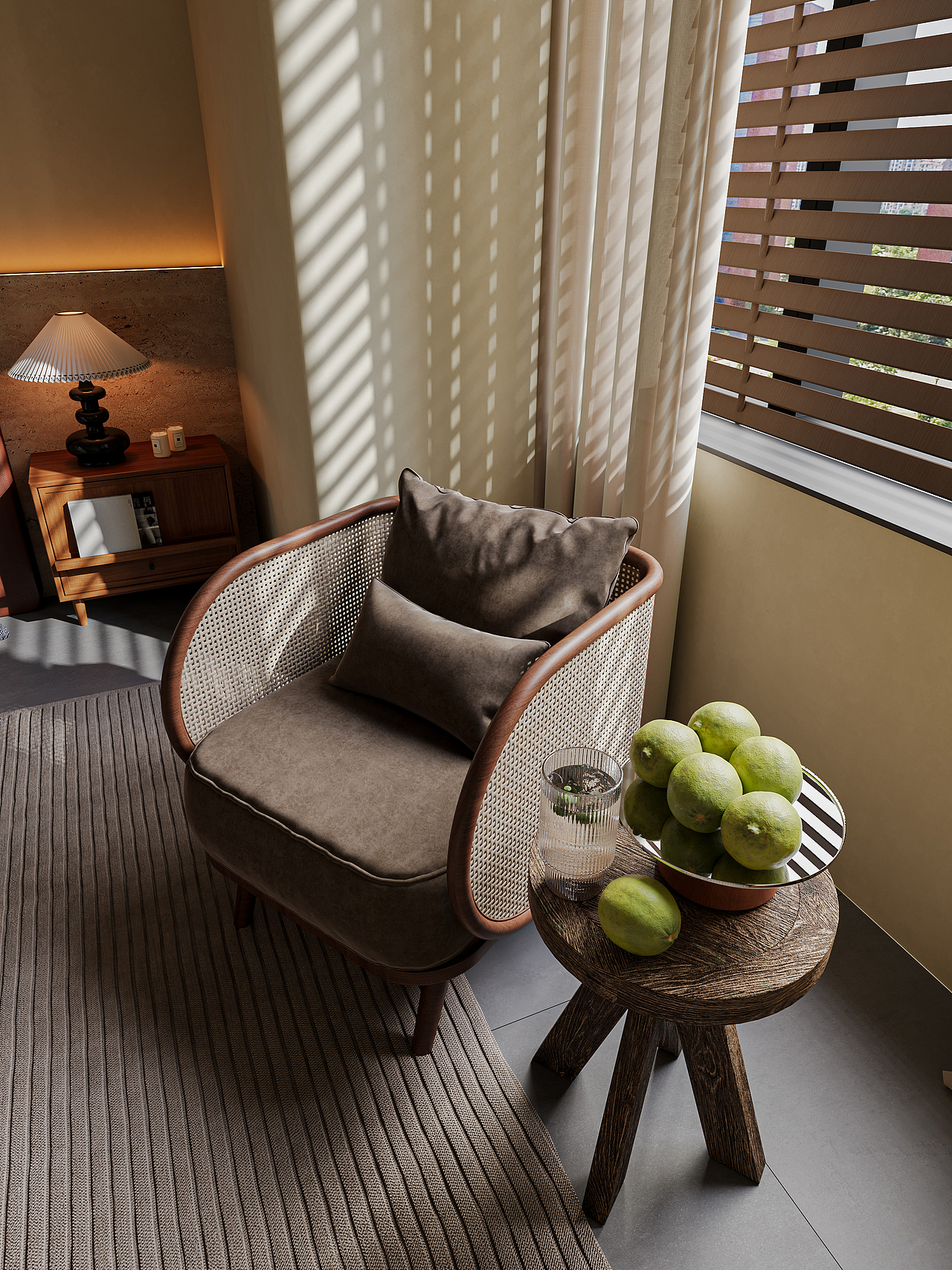 中古卧室（图ZMzc5ODI3MjA0） - 家装设计 - 站酷设计师老魏在作图原创素材 - 站酷ZCOOL