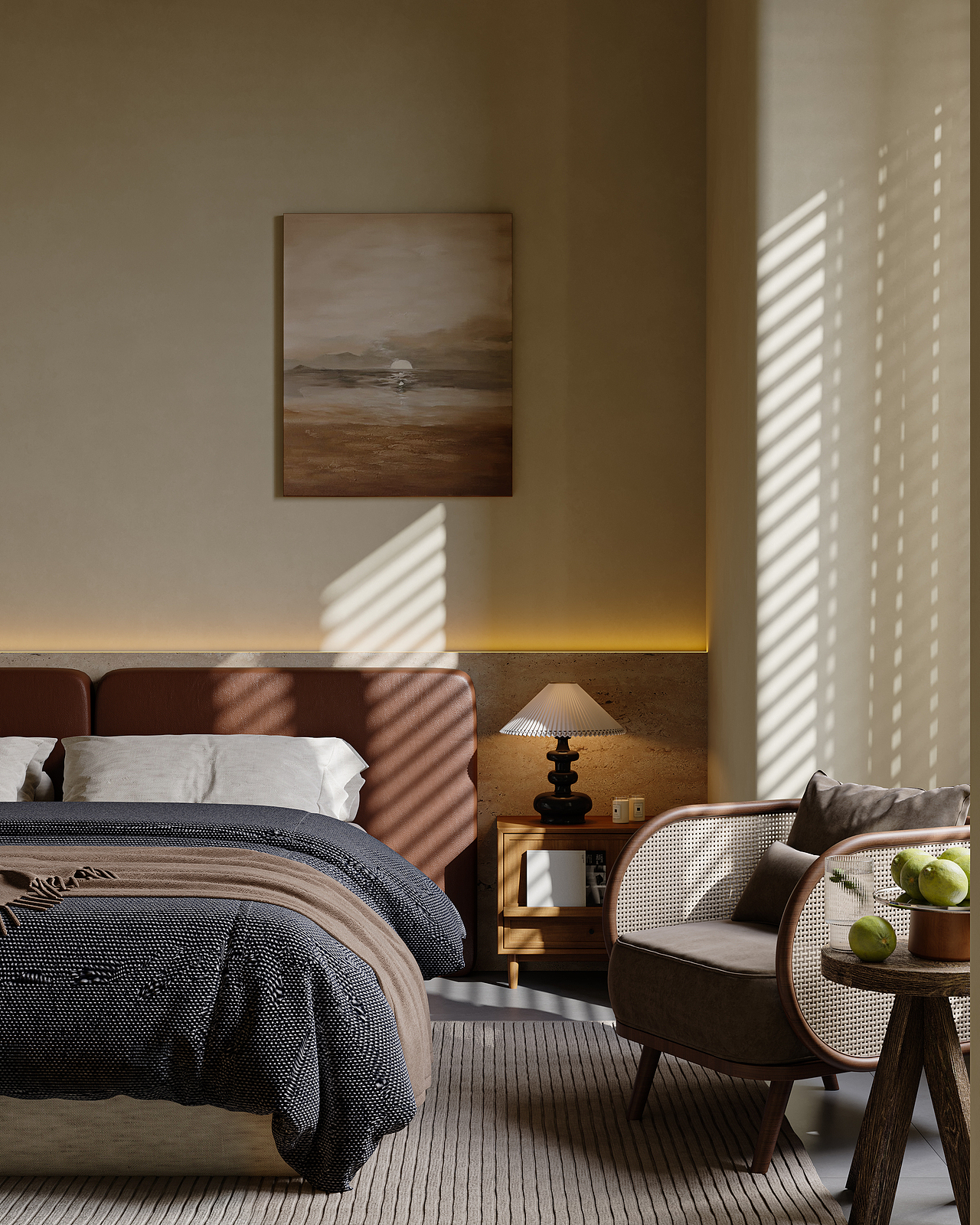 中古卧室（图ZMzc5ODI3MjM2） - 家装设计 - 站酷设计师老魏在作图原创素材 - 站酷ZCOOL