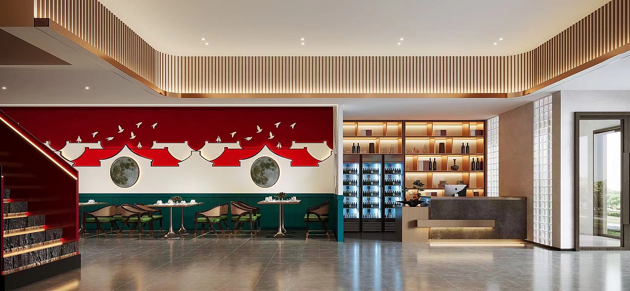 国潮风餐厅,传统韵味十足!