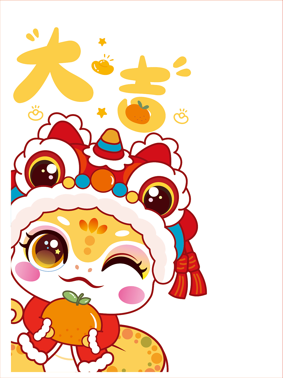 蛇年IP卡通形象插生肖插画服饰烫画本命年衣服