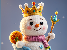 羊毛毡雪王