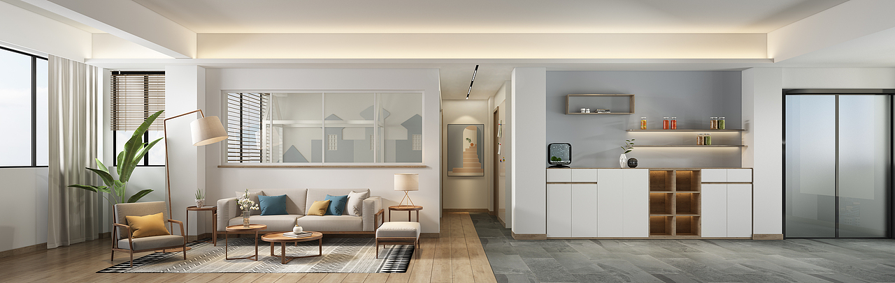 深圳口山设计:宝安·海滨广场日式,家的温暖本该如此