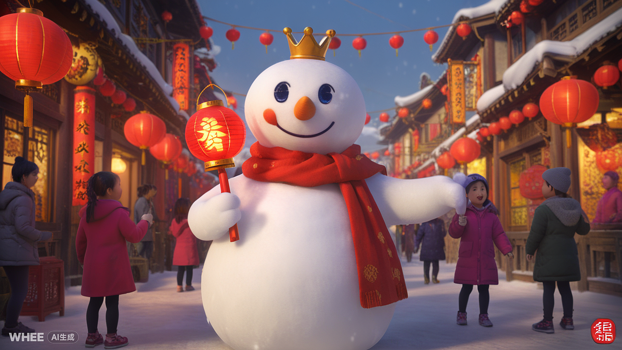 雪王迎春节（图ZMzc5ODUyNTgw） - AI作品 - 站酷设计师CHHHHHC原创素材 - 站酷ZCOOL
