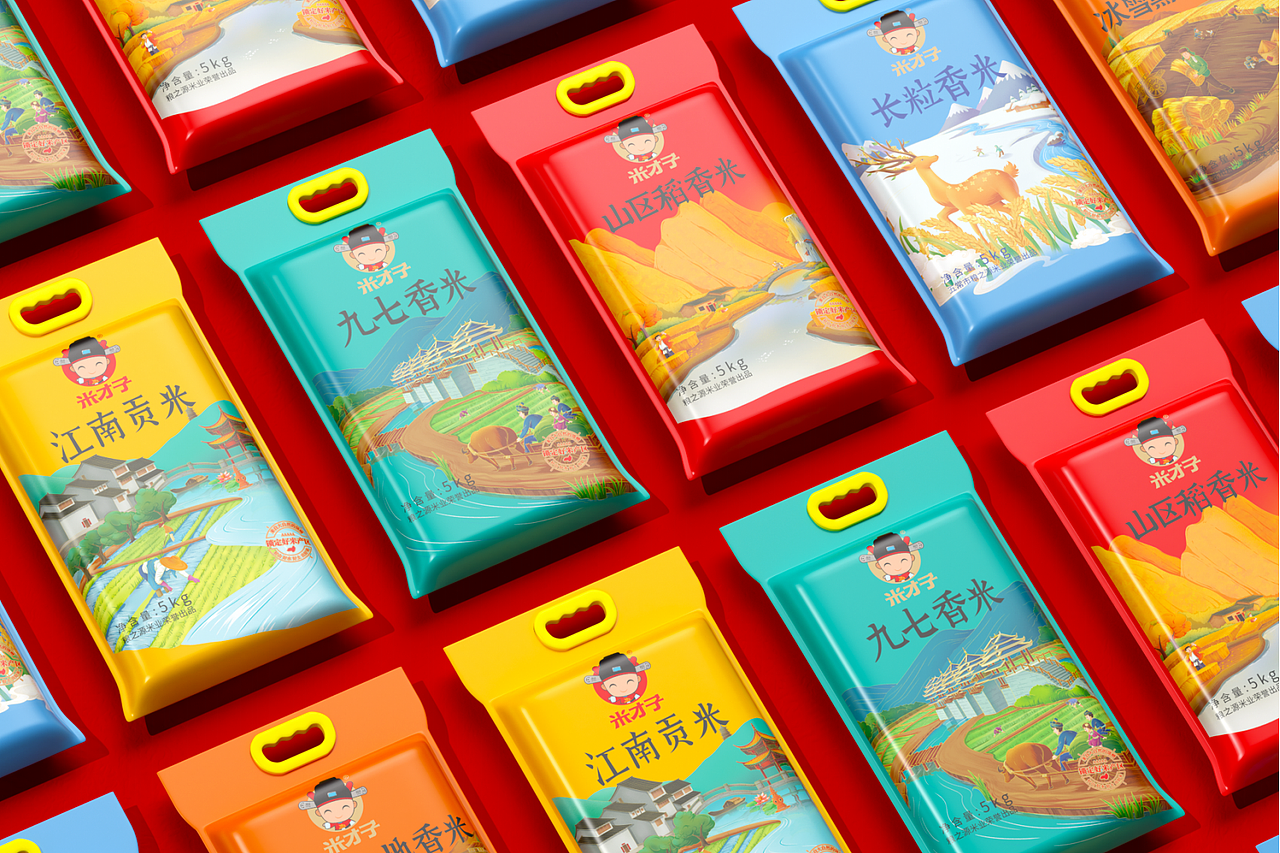 粤猫x米才子|大米品牌全案案例分享