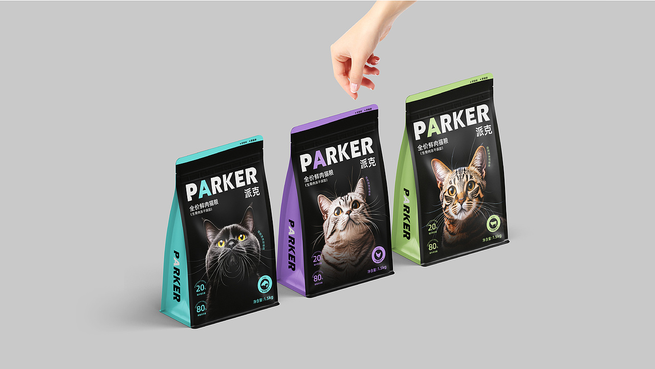 PARKER 派克 全价鲜肉猫粮品牌设计
