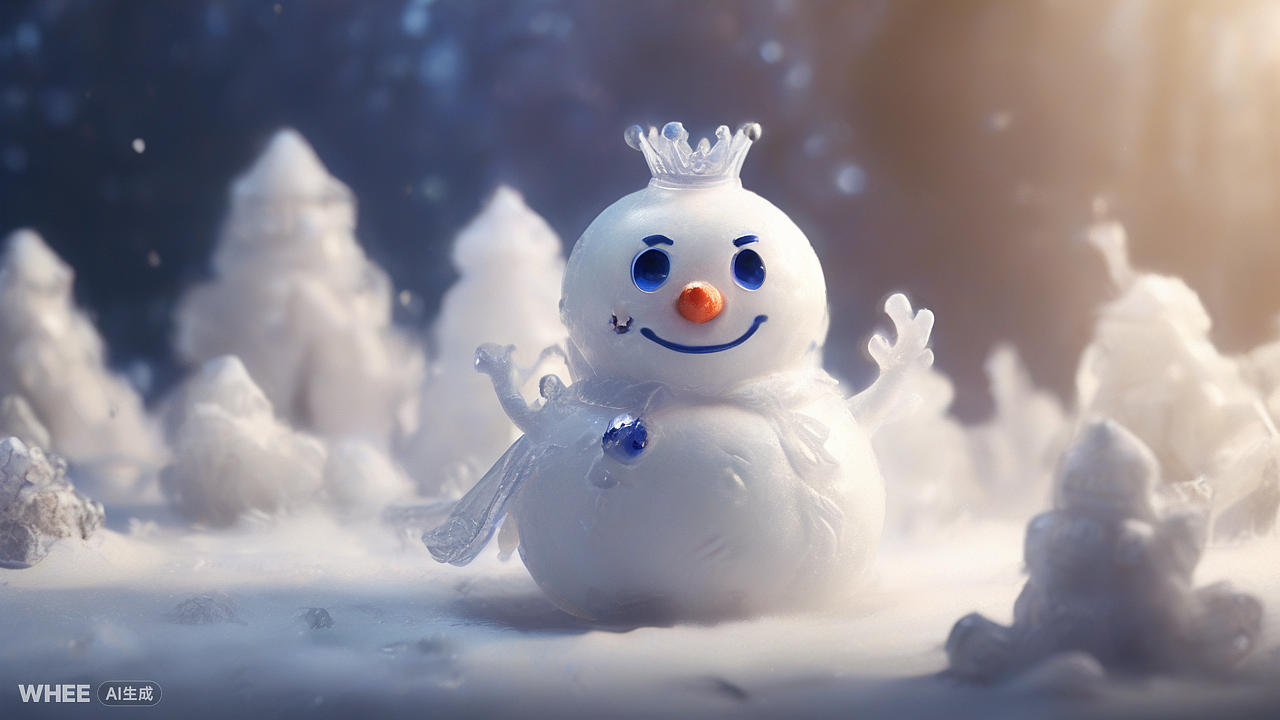 冰雪小精灵（图ZMzc5ODYzNzk2） - AI作品 - 站酷设计师童话趣家原创素材 - 站酷ZCOOL