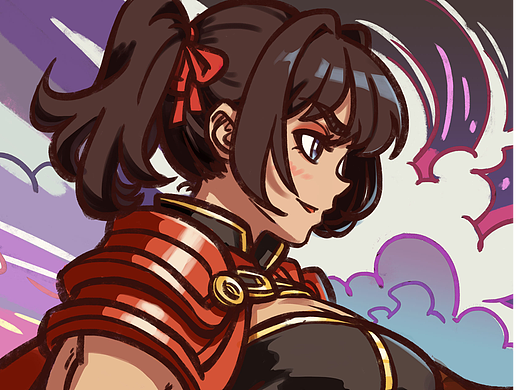 原创角色：《炎璃》（个人主页-ZNzA2OTYxODQ=） - 创作习作 - 站酷设计师8号的超子原创素材 - 站酷ZCOOL