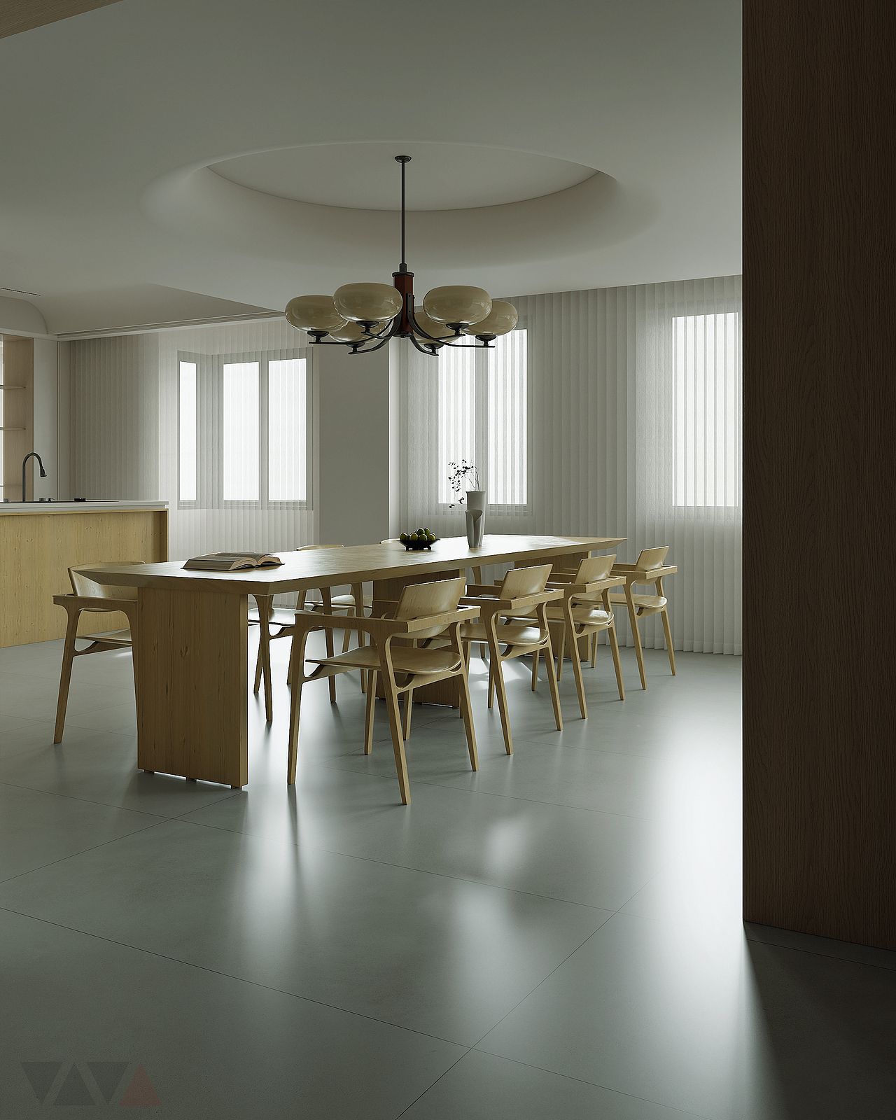 简约客餐厅渲染