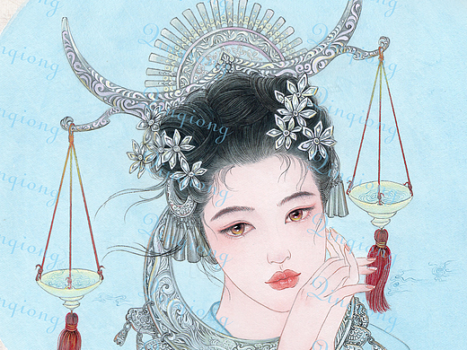 手绘工笔人物