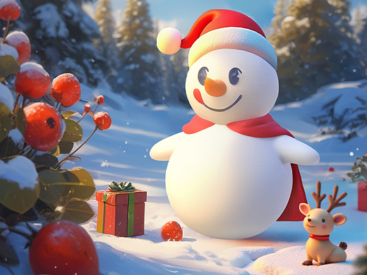 圣诞节雪王（个人主页-ZNzA3MDA3MzY=） - AI作品 - 站酷设计师Z376735506原创素材 - 站酷ZCOOL