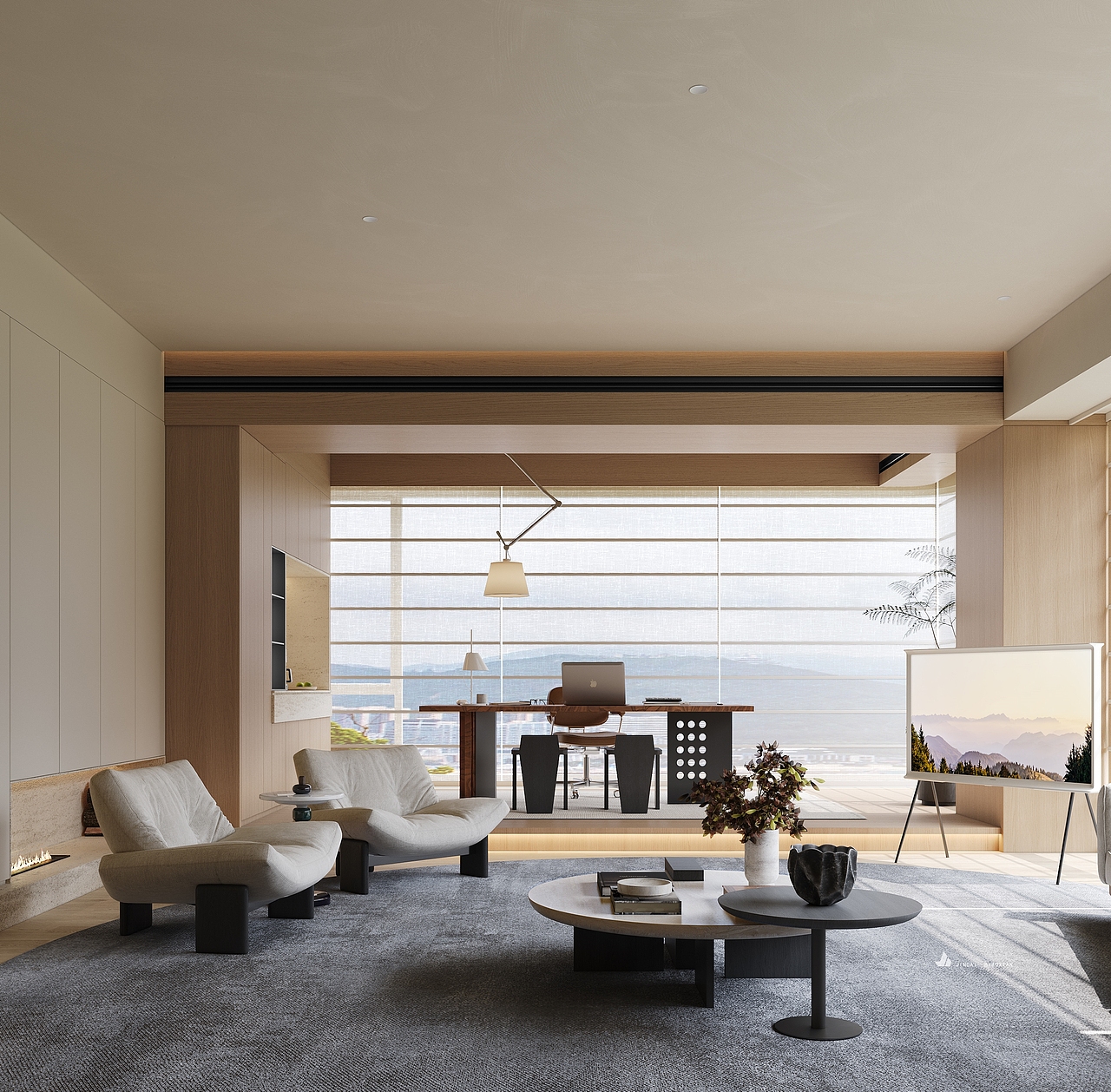 高产出-现代趣空间（图ZMzc5OTQ1NDE2） - 家装设计 - 站酷设计师金该效果图官方账原创素材 - 站酷ZCOOL