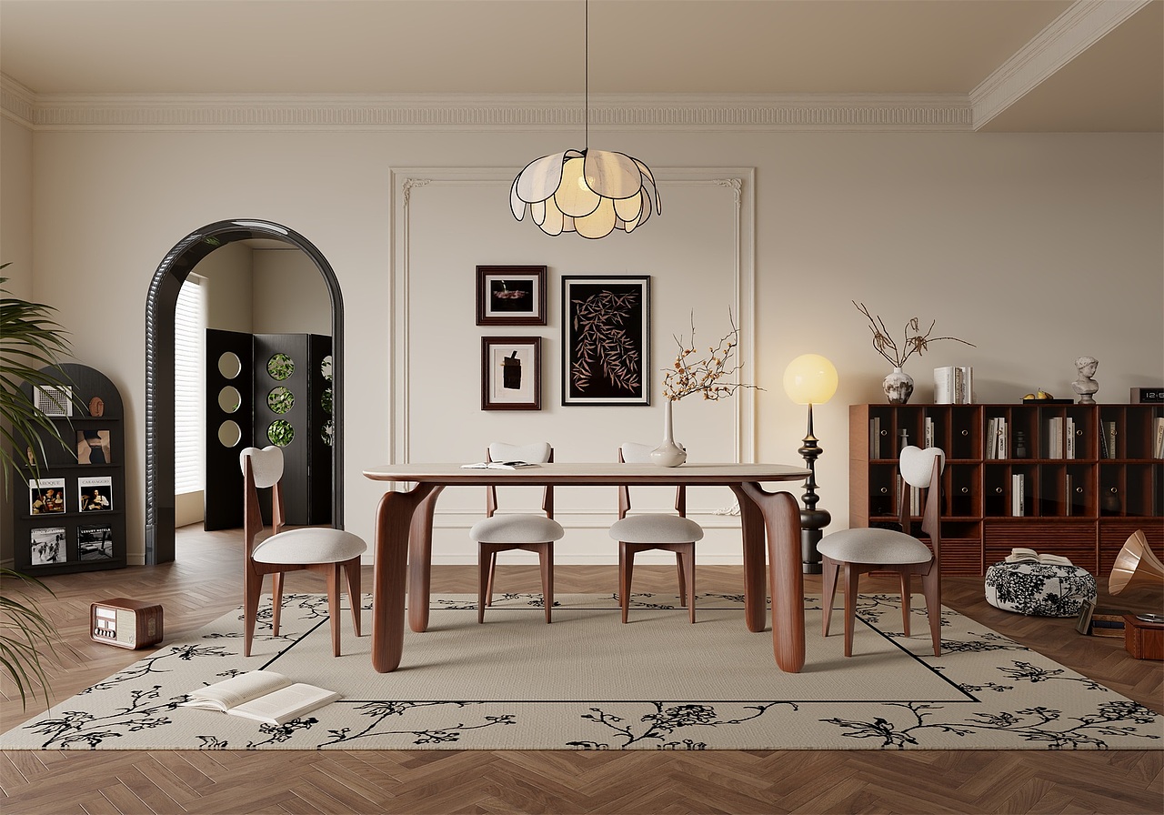 3D建模/渲染~客厅/卧室/餐厅家具产品图册