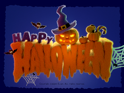 [Blender]🎃万圣节毛绒绒Happy Halloween👻