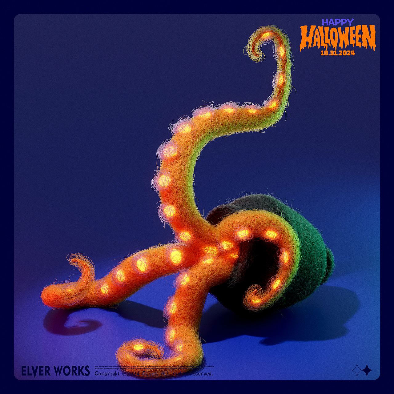 [Blender]🎃万圣节毛绒绒Happy Halloween👻