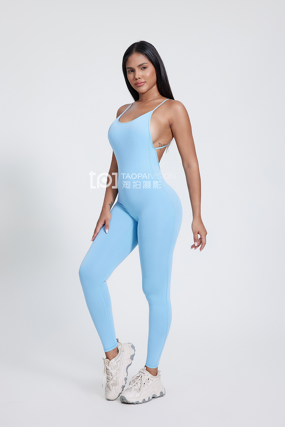 健身服瑜伽服白底棚拍