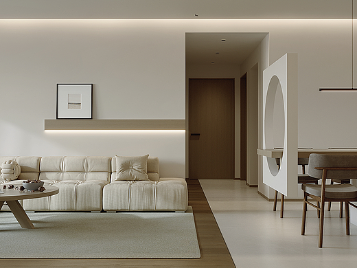 现代简约客餐厅效果图
