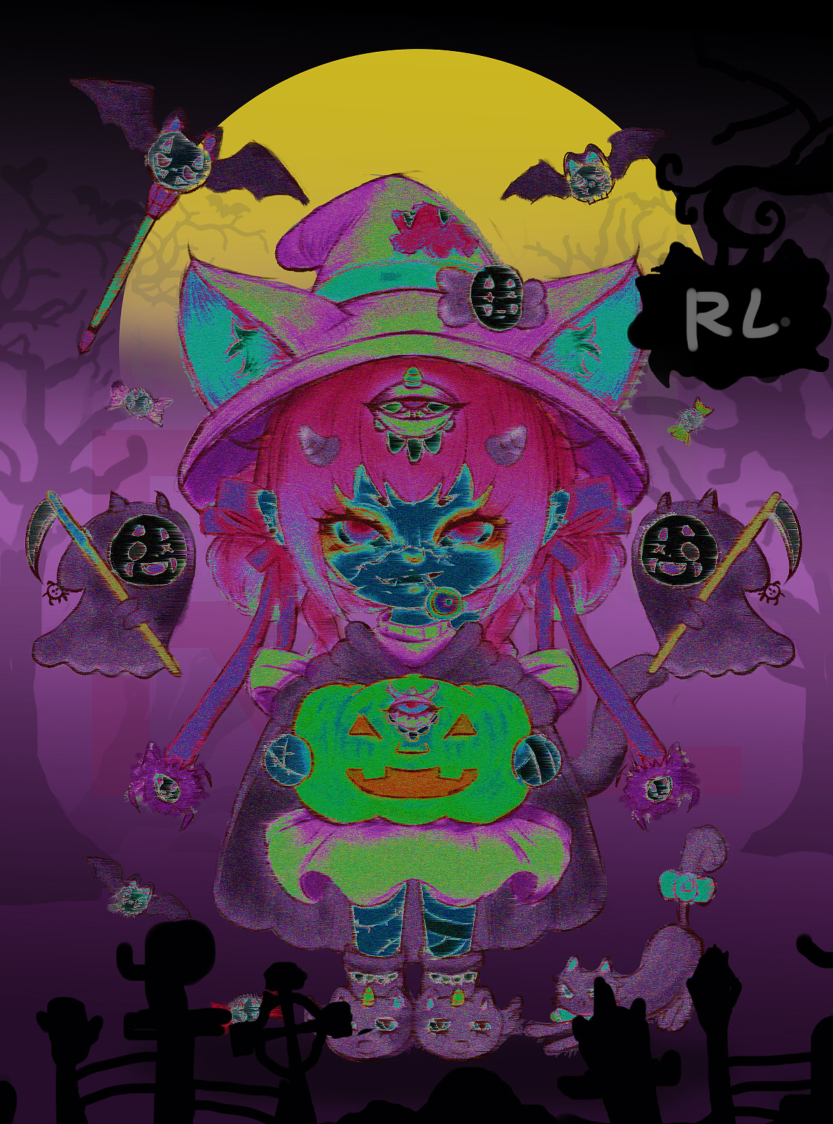 万圣节ai图生图（图ZMzc5OTgxNTIw） - AI作品 - 站酷设计师RL士阁原创素材 - 站酷ZCOOL