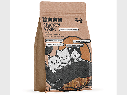 鲸喜-鸡肉条包装设计