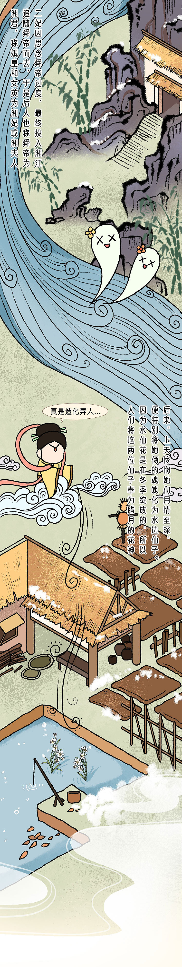 拾贰月水仙花-十二花神图鉴